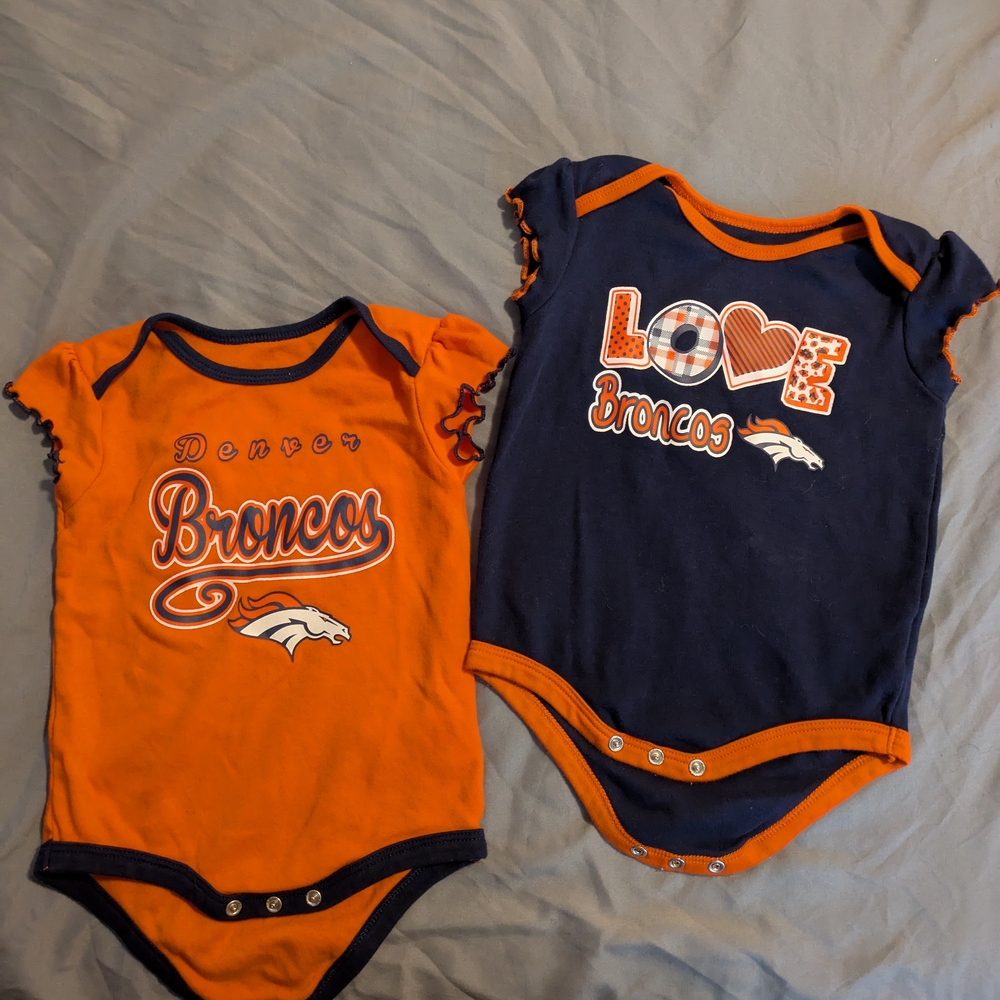 Kids One Piece Set - Orange and Blue